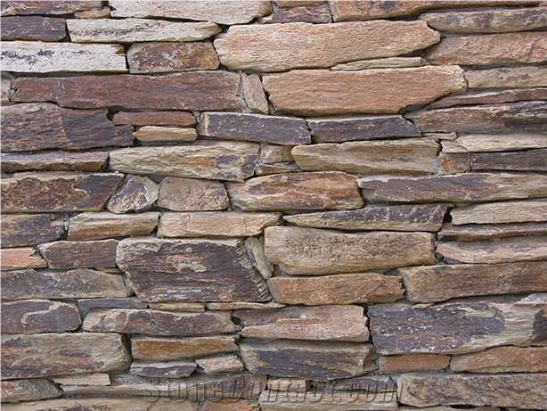 Arizona Brown Schist Wall Cladding, Masonry Walling