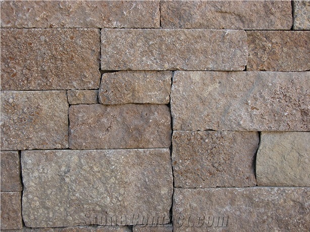 Ballinger Brown Natural Stone Sawn Cut Wall Brick