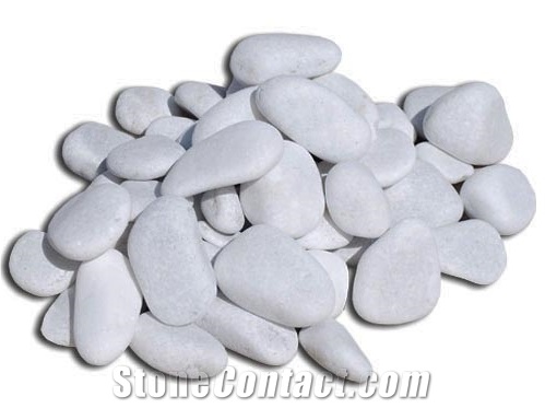 Decorative Type Carrara Marble Pebble Stone