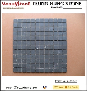 23*23 Blue Stone Honed Mosaic Tiles