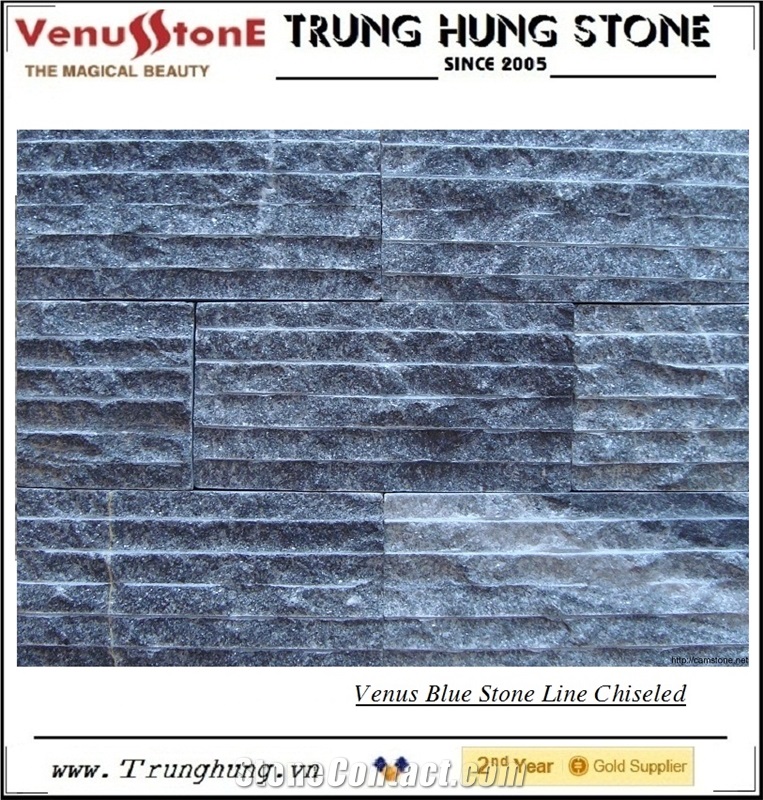 Vietnam Blue Stone Line Chiseled