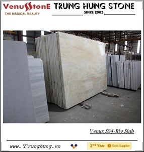 Vietnam Wooden Yellow Marble Slab, Viet Nam Yellow Marble