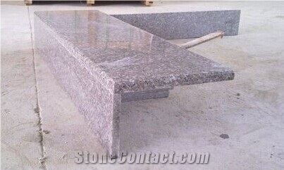 Cheap China G635 Stone Steps, G635 Pink Granite Stairs