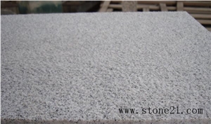 Cheap G603 Granite White Bush-Hammered Flooring Tile, China Beauty White Natural Stone Tiles
