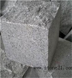 China Grey G603 Paving Stones,G603 Granite Garden Paving Stone & Cube Stone