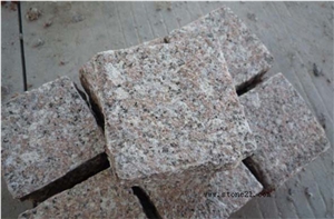 Fujian Natural Granite G648 Paving Stone, China Red Granite Cube Stone