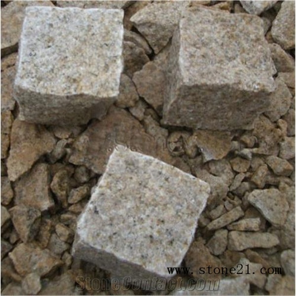 G682 Granite Pavers,Cheap Paving Stone,G682 Yellow Granite Cube Stone