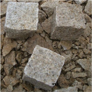 G682 Granite Pavers,Cheap Paving Stone,G682 Yellow Granite Cube Stone