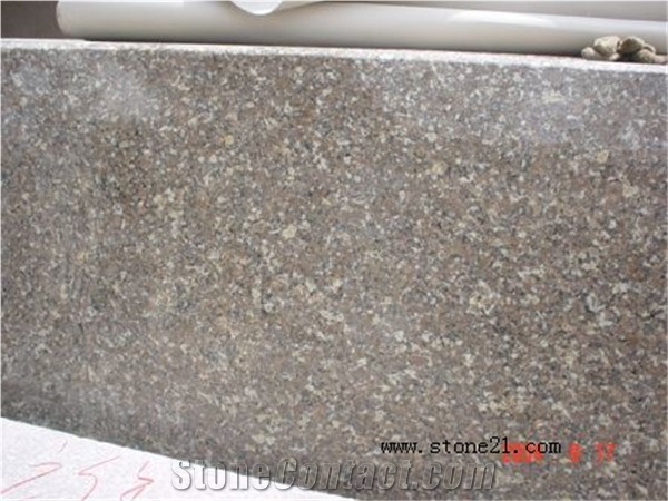 Top Quality G648 Countertops, Chinese Stone Golden Brown Granite Bench Tops