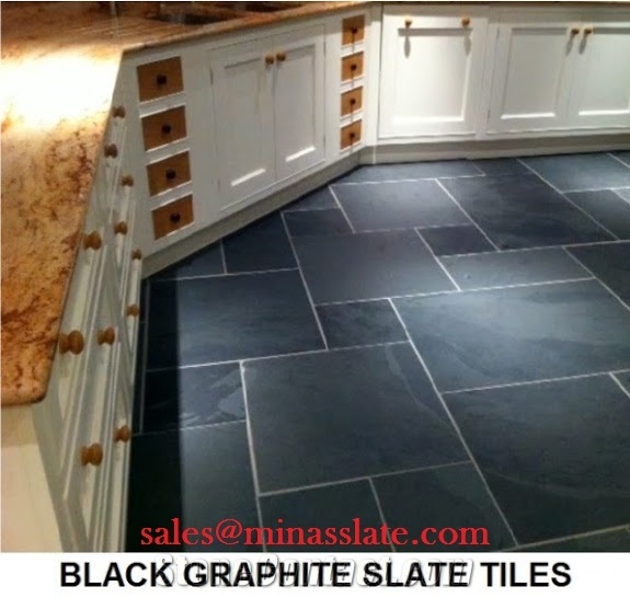 Black (Mustang Slate) Slate Tiles