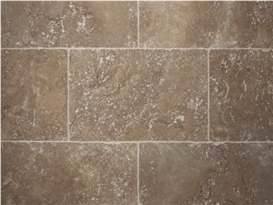 Noce Travertine Tumbled, Unfilled Tiles