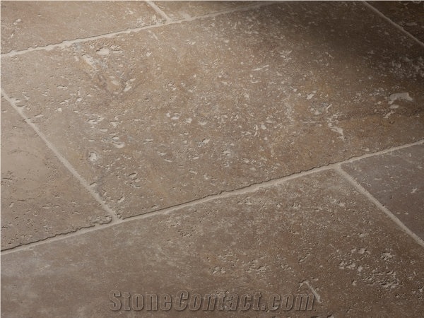 Noce Travertine Tumbled, Unfilled Tiles
