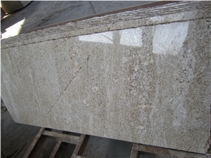 China Golden River Granite Slabs & Tiles, Giallo Yellow Granite Machine Cut to Size Panel for Wall Cladding,Floor Covering Project Material
