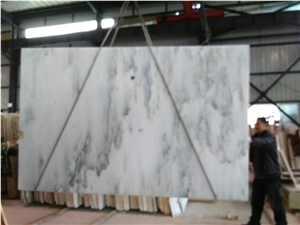 China White Carrara Marble Machine Cutting Tiles,Bianco Marble Slabs Polished Panel for Bathroom Walling,Hotel Lobby Floor Paving