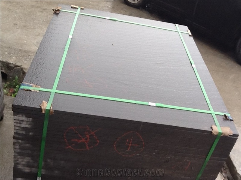 G684 China Fuding Black Basalt Tile Slabs Machine Cut Panel for Pool Floor Covering,Skirting Pattern,Garden Exterior Floor Paving Pattern