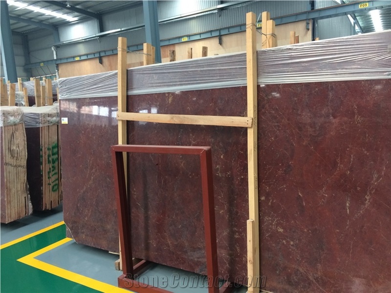 Rosso Ducale Marble Polished Slabs.Bordeaux Red Marble Machine Cutting Tiles Panel for Bathroom Surround,Floor Paving,Hotel Lobby Stepping