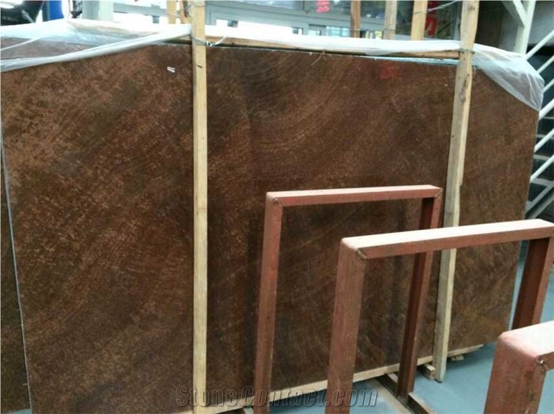 Royal Wooden Vein Marble Slabs Polished, China Brown Wood Grain Marble Machine Cutting Tiles for Hotel Lobby Floor Paving,Walling
