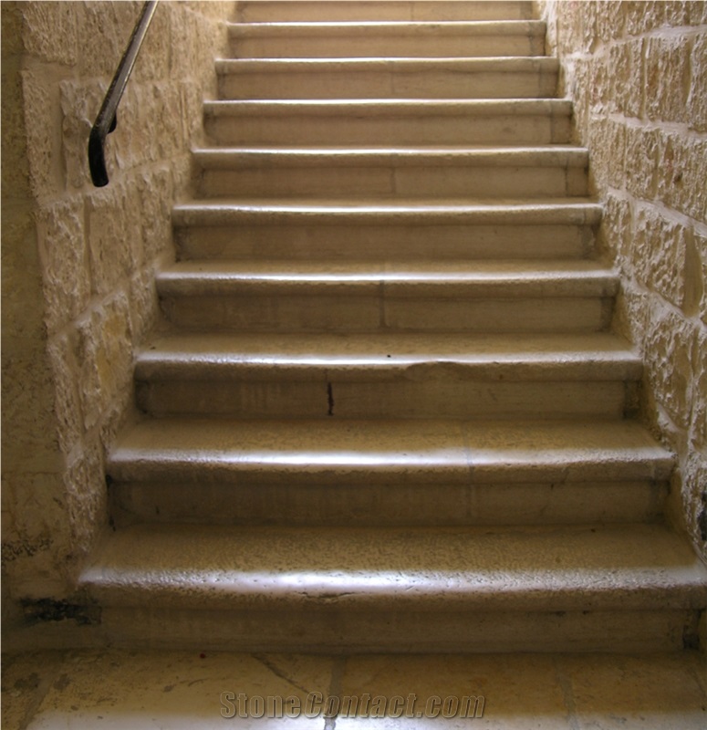 Jerusalem Golden Sand Limestone Stairs