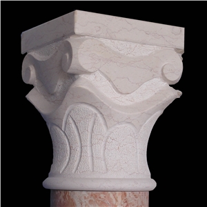 Jerusalem White Coral Limestone Column