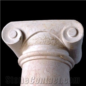 Jerusalem White Coral Limestone Column