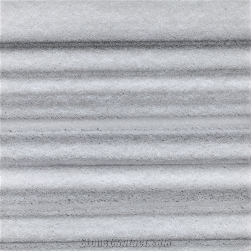 Marmara Equator Striped White Marble Tiles & Slabs, Flooring Tiles