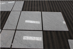 Bianco Carrara Marble Polished Flooring Staricase for Interior Stone Stepping,Stair Risers