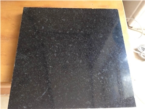 China Crystal Black Granite Polished Slabs & Tiles