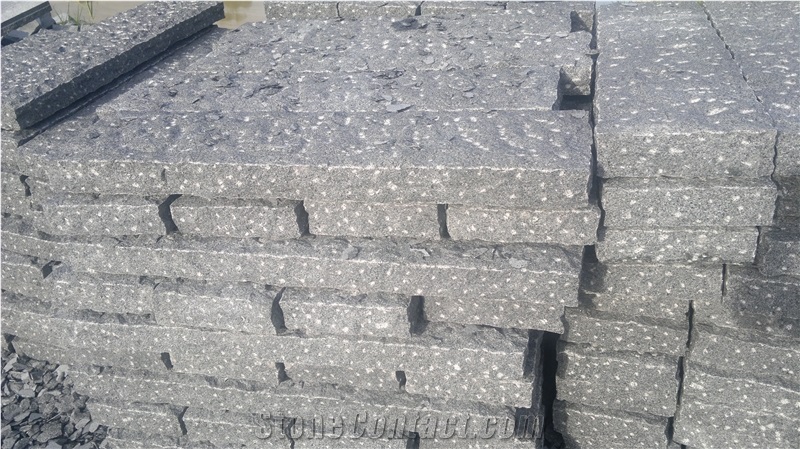 G654 Granite Kerbstone,China Dark Grey Granite Kerbstone,Sesame Grey Granite Kerbstone