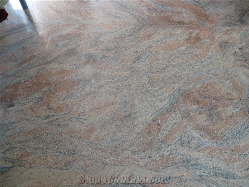 Juparana Pink Granite Tiles & Slabs India, Polished Granite Floor Covering Tiles, Walling Tiles