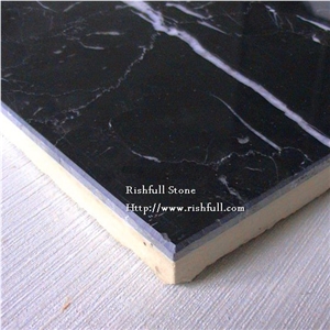 Black Marble Composite Panel,Nero Marquino Light Weight Tile