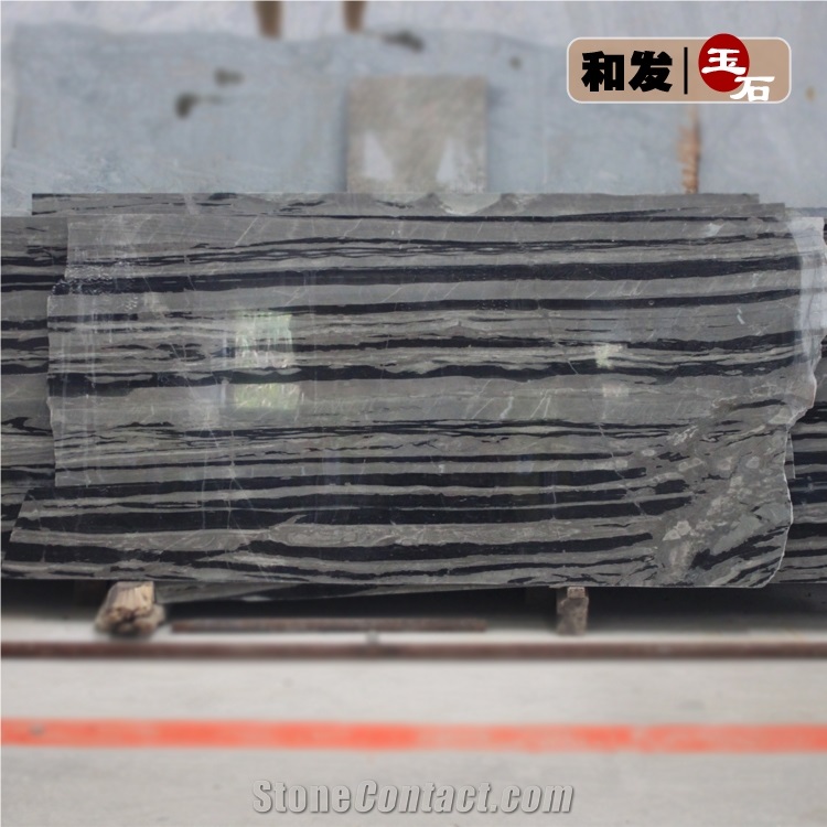 Factory Supply Black and White Nine Dragon Jade Marble Slabs