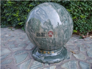 Nine Dragon Jade Marble Luck Ball Parking Stone