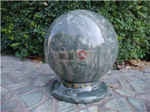 Nine Dragon Jade Marble Luck Ball Parking Stone