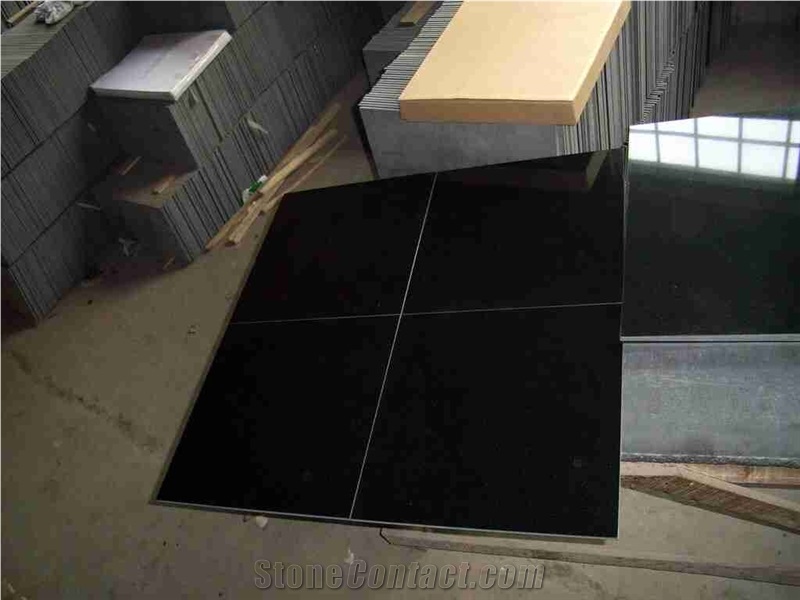 China Absolute Black Granite Tiles,China Shanxi Black Granite Tiles