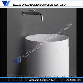 Acrylic Solid Surface Basin, Modern Wash Basins