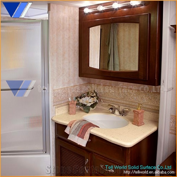 Artificial Stone Bathroom Vanity Tops & Stylish Bathroom Vanity Cabinets