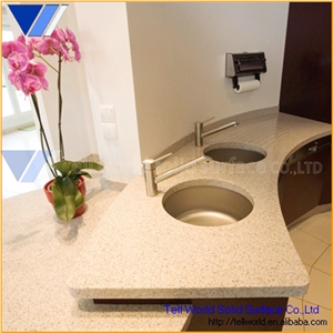 Durable Easy to Clean Solid Surface Drop-In Kitchen Sinks