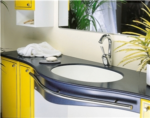 Durable Easy to Clean Solid Surface Drop-In Kitchen Sinks