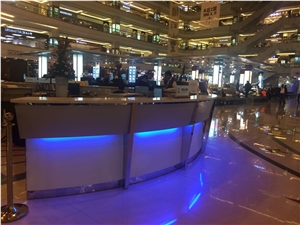 Fashion Led Lighting Marble Reception Counter
