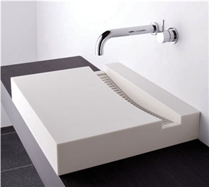 High End Solid Surface Bathroom Wash Hand Basin