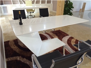 Home Decoration Marble Office Desk Z-Shape