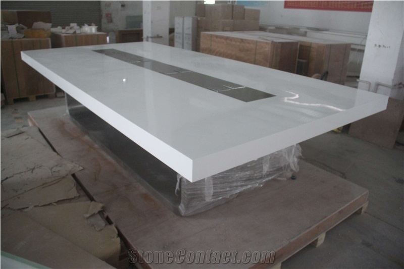 Manmade stone office furniture conference table