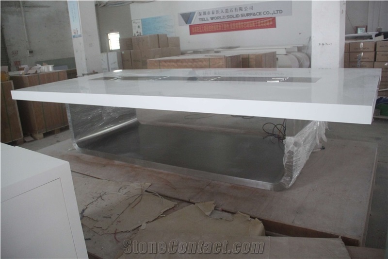 Manmade stone office furniture conference table