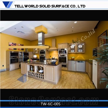 New House Design Solid Surface Kitchen Top