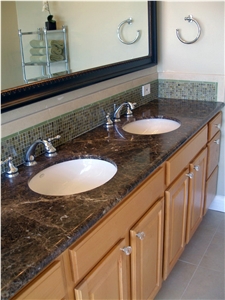 Public Use Artificial Marble Bathroom Counter Top
