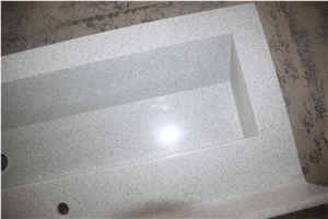 Pure White Artificial Marble Wash Basins