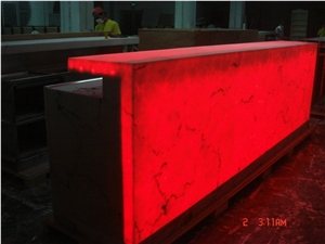 Red Led Lighting Bar Counter Design Nightclub Bar Counter
