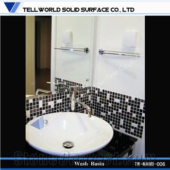 Solid Surface Wash Basin Modern Designs