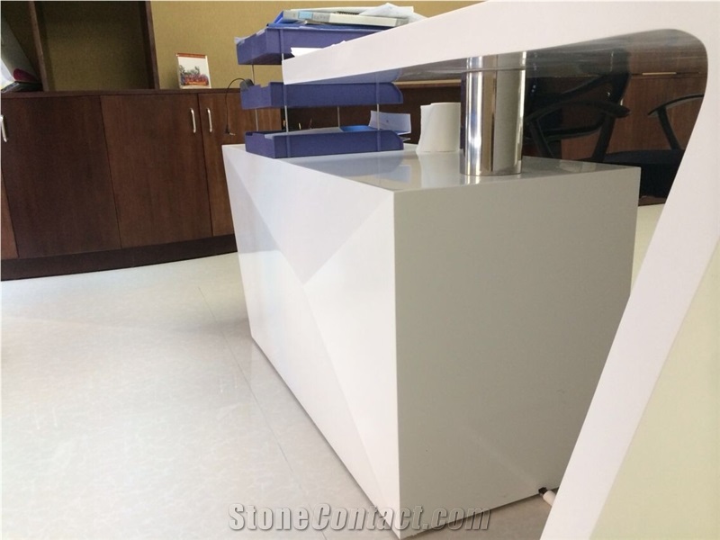 White Luxury Office Furniture Boss Table