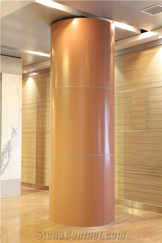 Super Thin & Arc Form Natural Stone Honeycomb Panels for Column